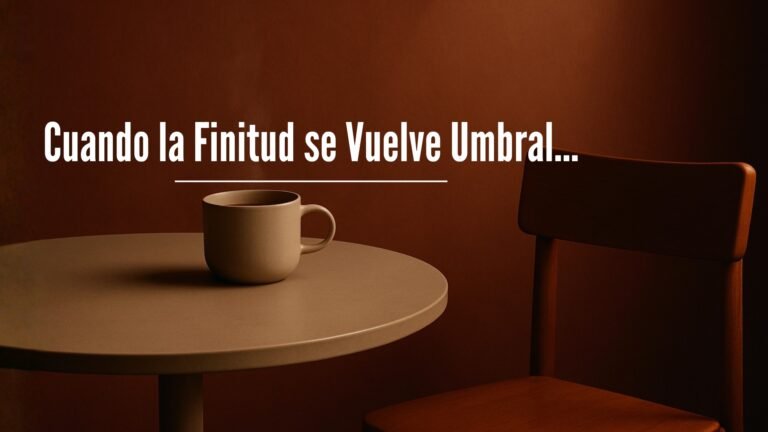 Cuando la Finitud se Vuelve Umbral…