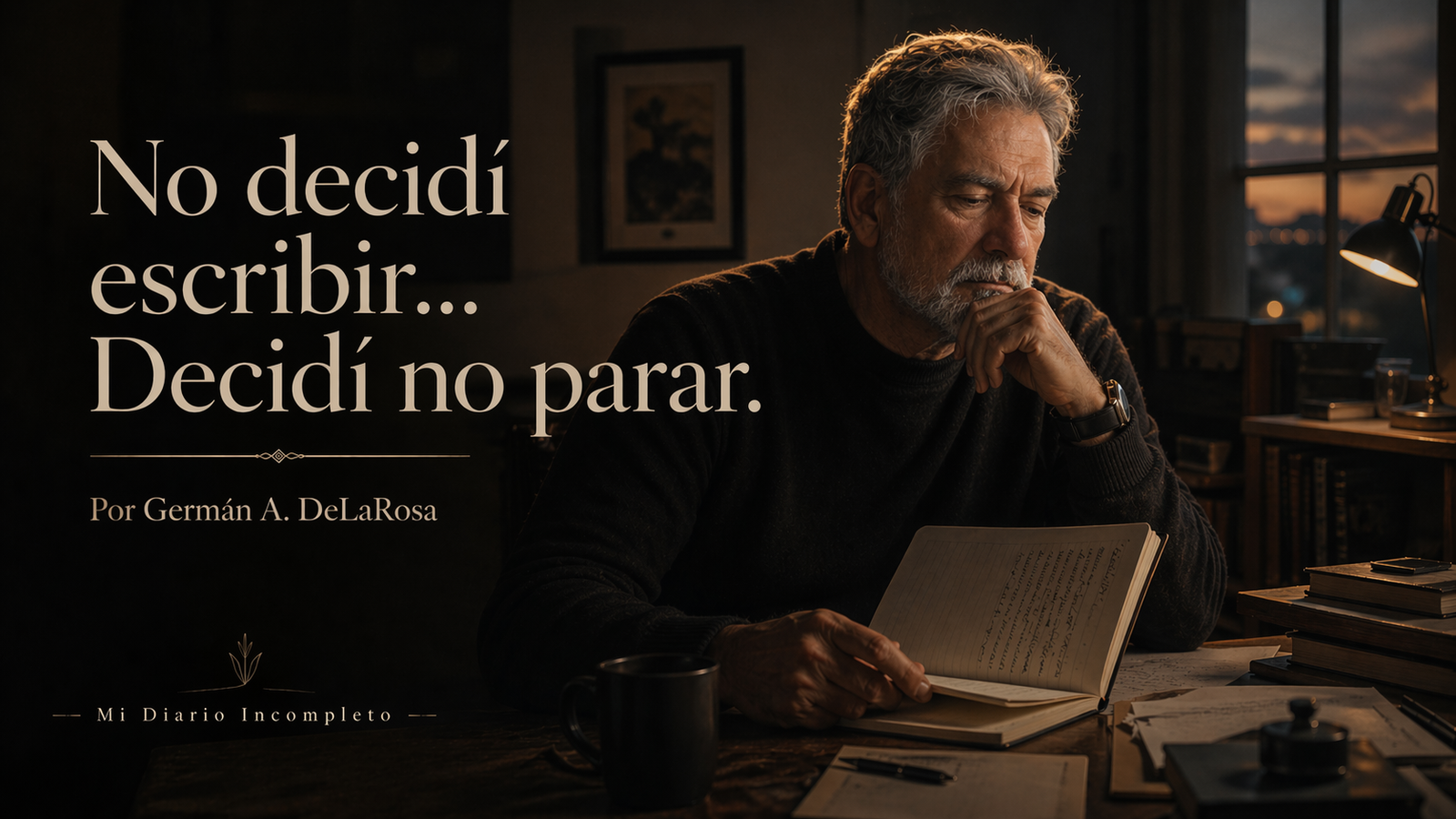No decidí escribir… Decidí no parar.